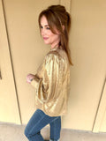 Gold Holiday Top