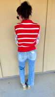 Red Striped Sweater