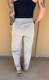 Heather Grey Wide Leg Sweatpants