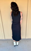 Black Fitted Sleeveless Dress