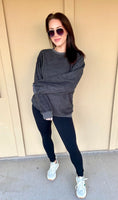 Soft Charcoal Oversized Pullover