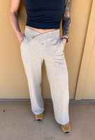 Heather Grey Wide Leg Sweatpants