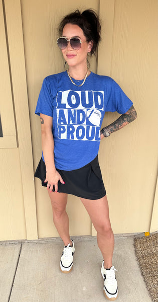 Blue Loud and Proud Tee