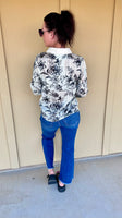 Pearl Sheer Floral Blouse