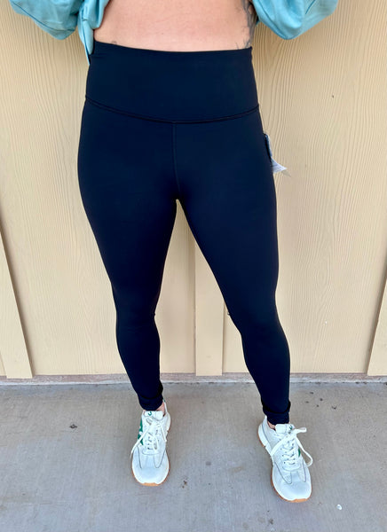 Black Full Length Atheltic Leggings