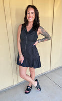 Black Zipper Dress