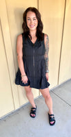 Black Zipper Dress