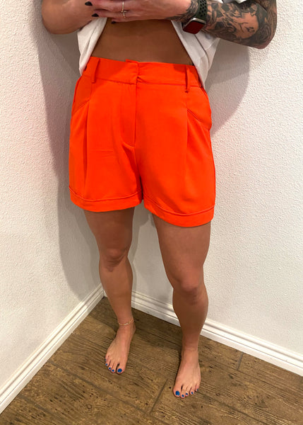 Deep Orange Shorts